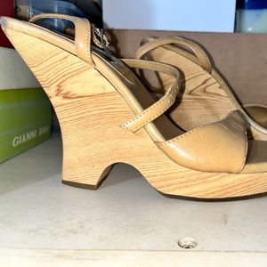 Wooden Wedges Size 6.5 Women’s Heel